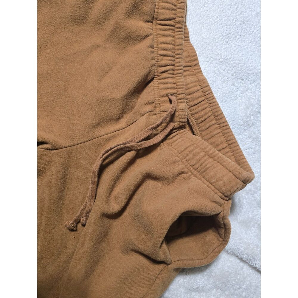 Double Zero Brown Seamed Drawstring Wide Leg Sweatpants Spicy Small